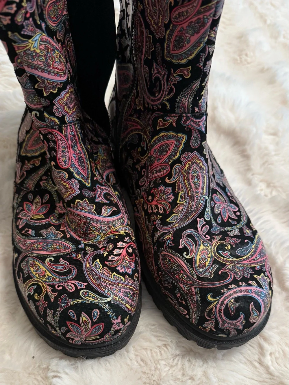 Alegria Chalet Groovy Baby Soft Leather Waterproof Sherpa lined Boots Sz 9